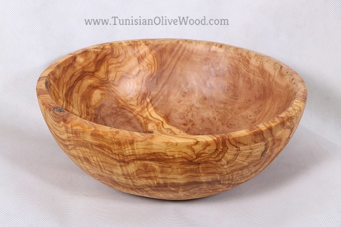 olive wood salad bowl from Tunisia