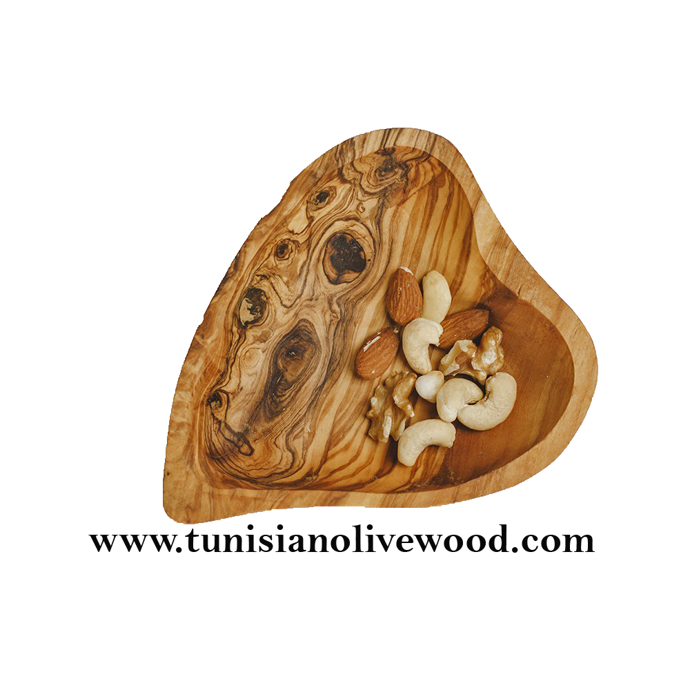 Olive Wood Heart Dish