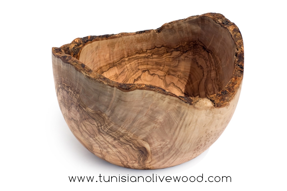 Olive Wood Rustic bowls Tunisia 