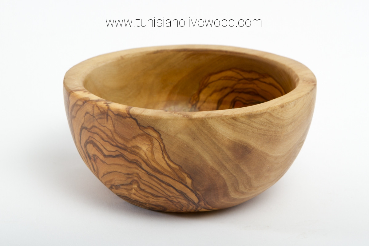Tunsian olive wood  Flat Bowls