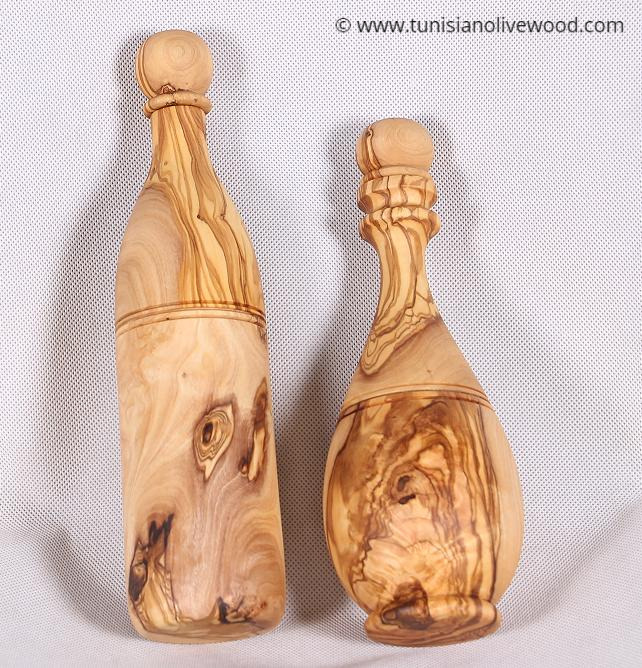 Olive Wood Wine/Oil Bottle