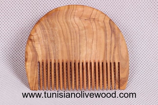 Olive wood combs | Half circle